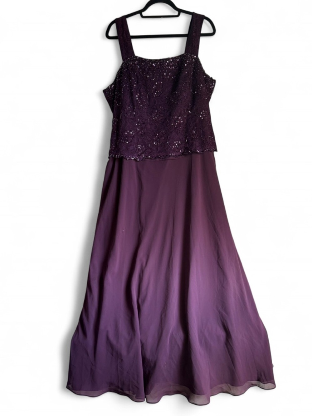 Karen Millen Purple Sequin Lace Evening Top